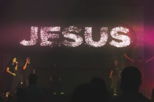 jesus text on concert